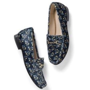 Cabi Carnaby Velvet Floral Loafers #6005 8 NIB